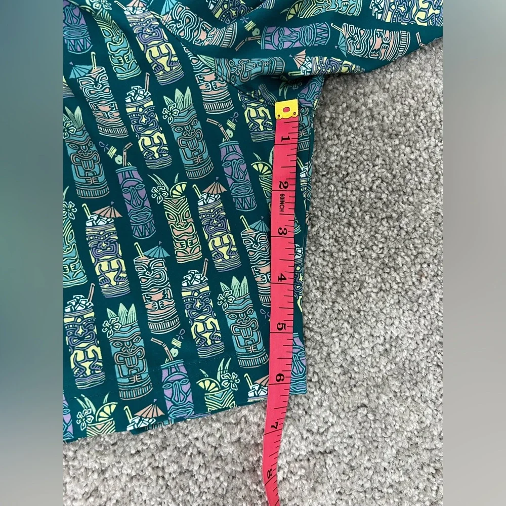 Caribbean 4XB Swim Trunks Green 3 Pockets Boxer Brief Liner Quick Dry Cocktails